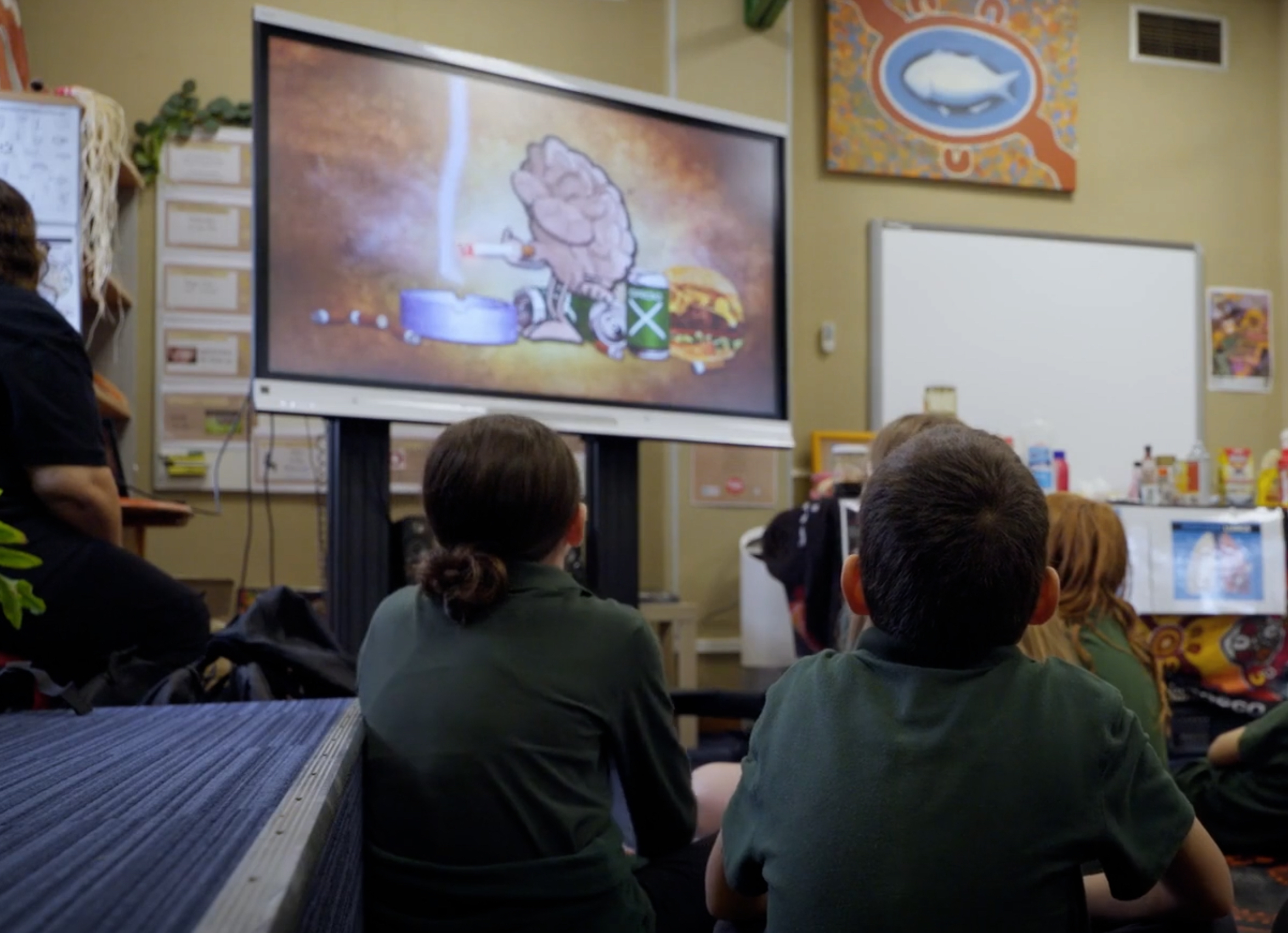 Students learning traditional and modern health practices