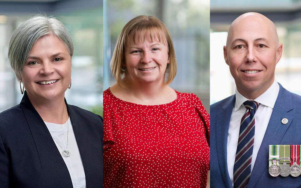 Image of Dr Katrina Sanders, Kelly-Anne King and Al Martin.