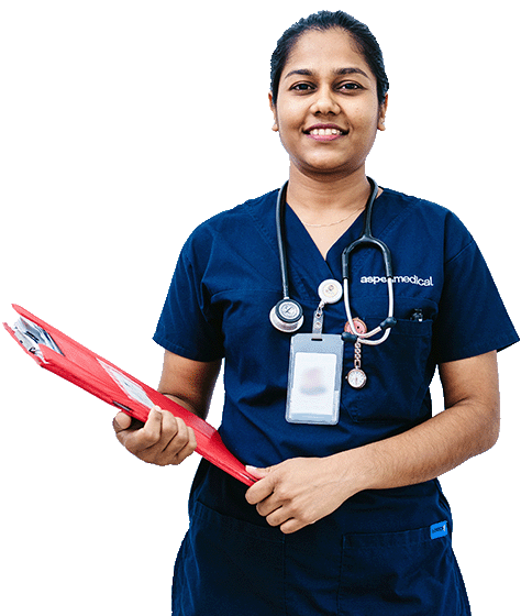 Photo of an Aspen Medical Fijian nurse.