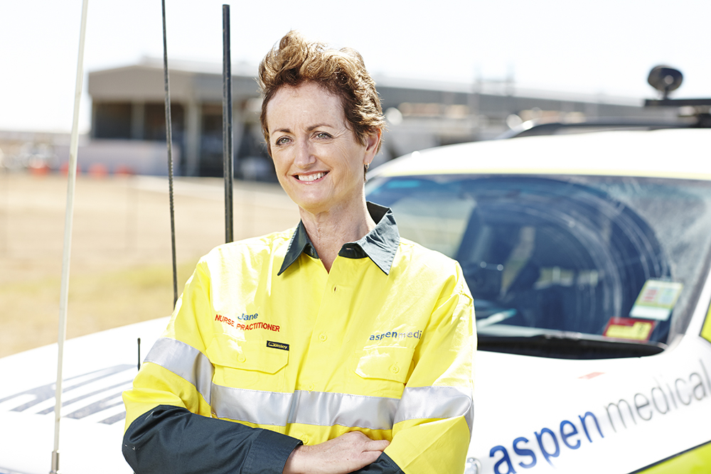 Aspen Medical healthcare worker onsite
