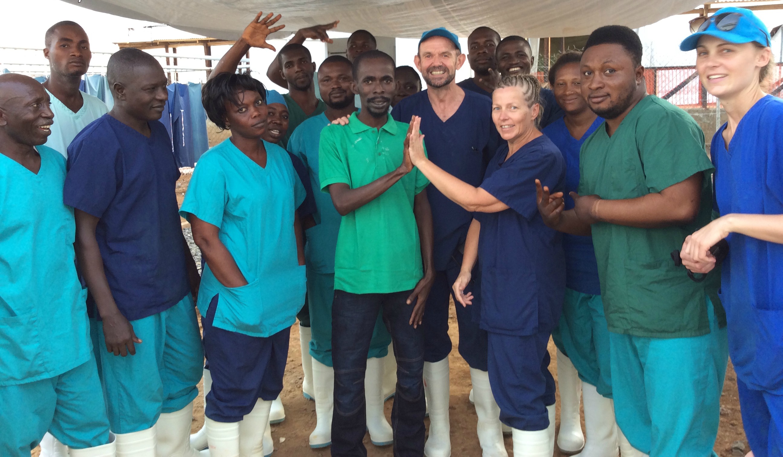30th ebola survivor with our team